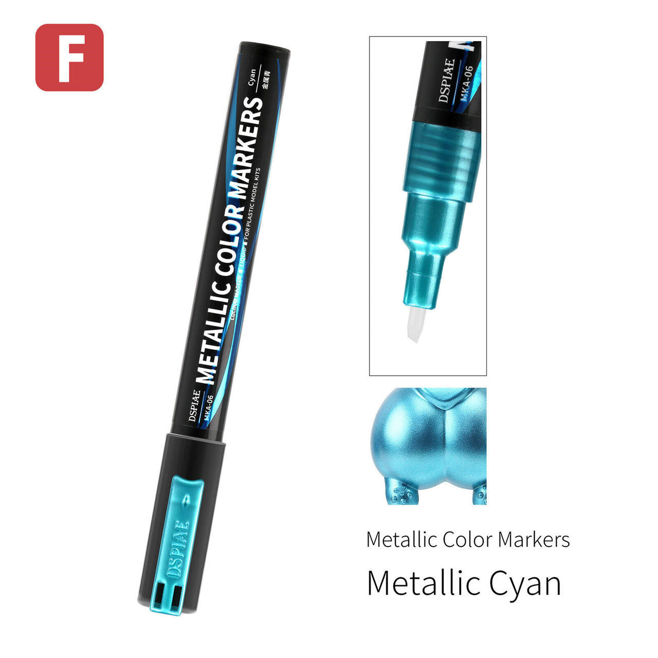 DSPIAE Tools Color Marker Super Metallic Cyan MKA06